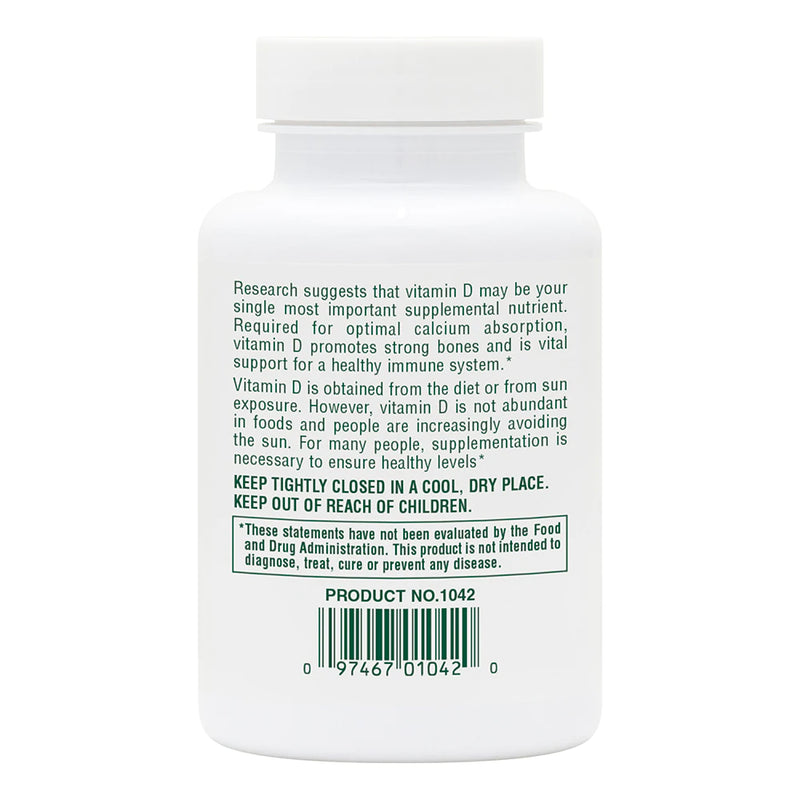 Nature's Plus Vitamin D 1000 IU (D3, Cholecalciferol), 180 sgls.