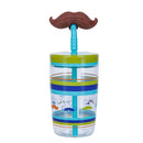 Contigo Bueno Funny Straw 470ml - Electric Blue Mustache