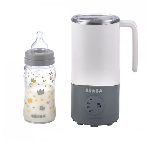 Beaba Milk Prep Bottle & Drinks Preparer in white/grey (2 Years Local Warranty)