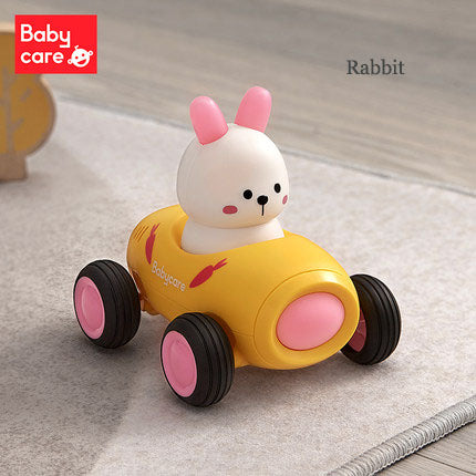 [2-Pack] Babycare Push & Go Car Toy - 3 Styles