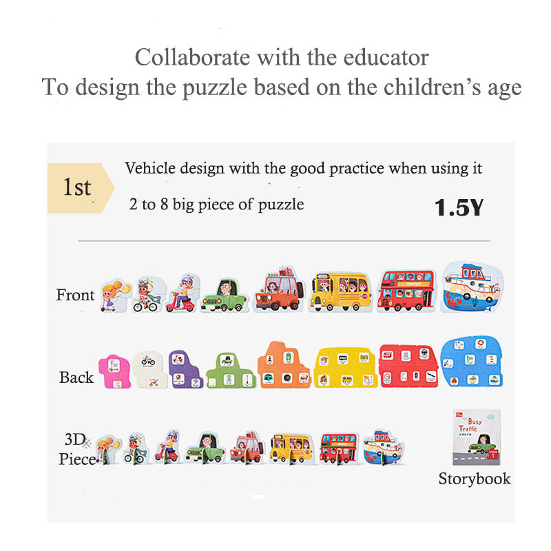 Babycare Skill Up Puzzle - 3 Stages