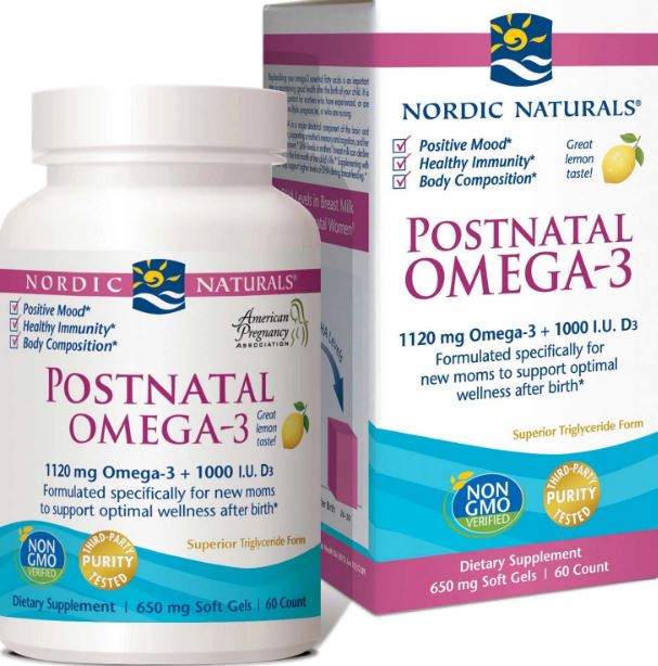 Nordic Naturals Postnatal Omega-3 - Lemon, 60 sgls.