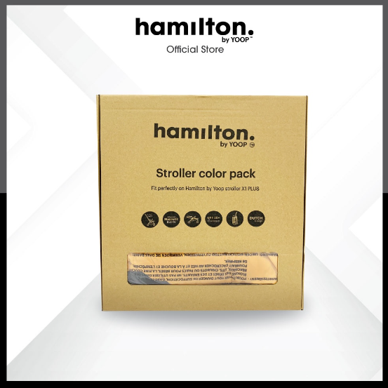 Hamilton X1 Plus Magic Fold Stroller Colour Seat Pack(Seat Pad with Canopy) - Cream White