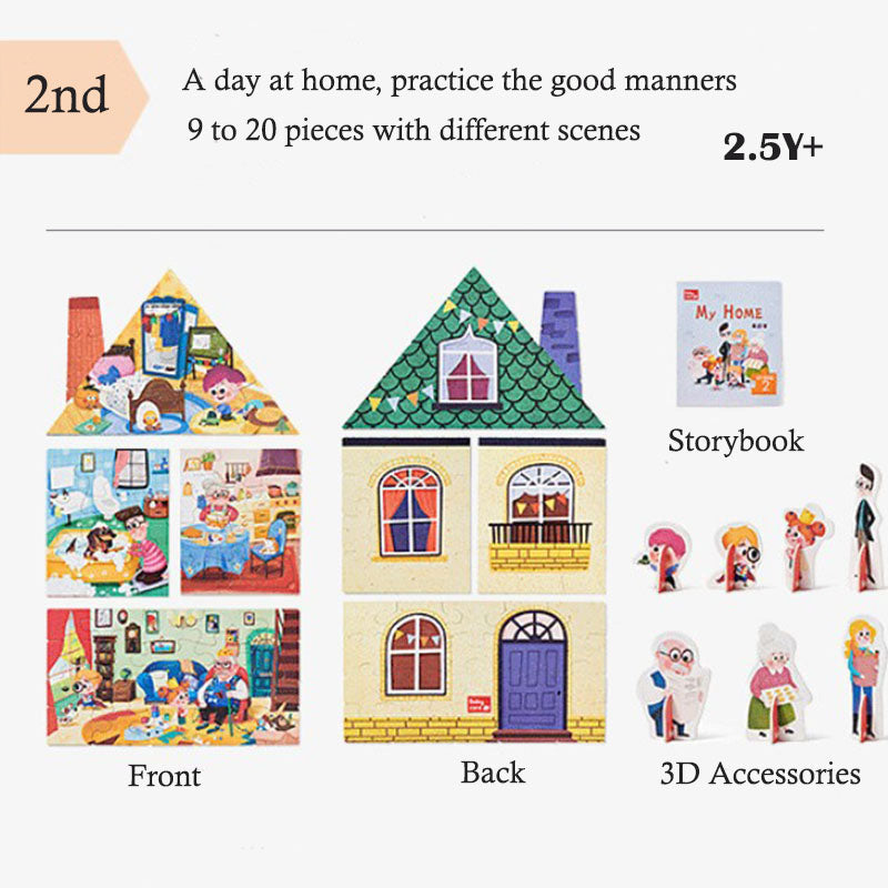 Babycare Skill Up Puzzle - 3 Stages