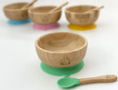 MCK Bamboo Bowl Set with Spoon - Green