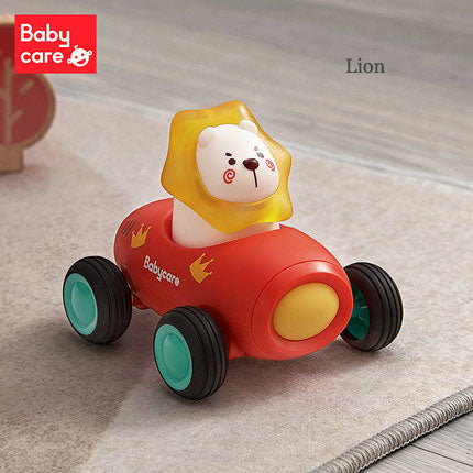 [2-Pack] Babycare Push & Go Car Toy - 3 Styles