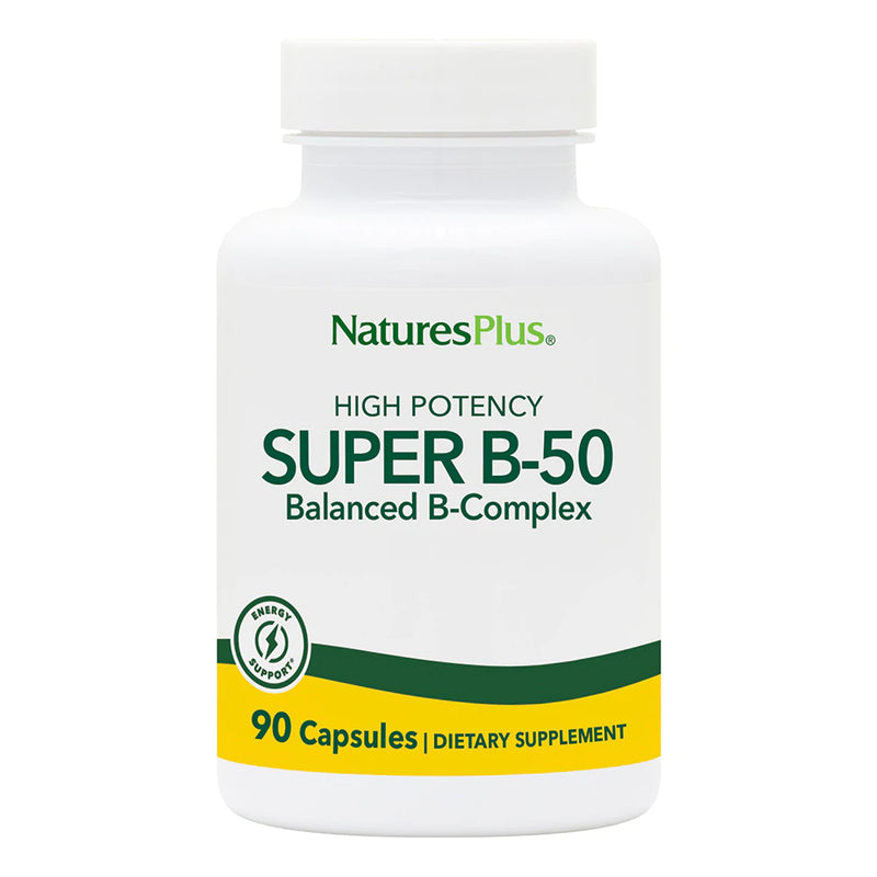 Nature's Plus Super B-50 (Vcaps), 90 caps.