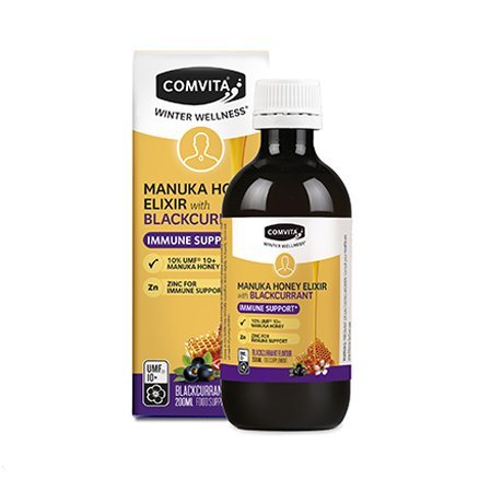 Comvita Manuka Honey & Blackcurrant Elixir, 200 ml