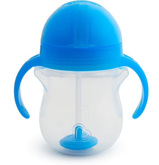 [Bundle Of 2] Munchkin Click Lock™ Weighted Flexi-Straw Cup - 7oz (Blue)