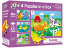 [Bundle Of 2] Galt 4 Puzzles in a Box (Animal)