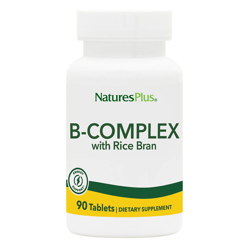 Nature's Plus B-Complex w/Rice Bran, 90 tabs.