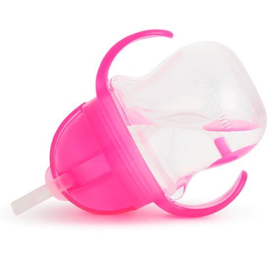 [Bundle Of 2] Munchkin Click Lock™ Weighted Flexi-Straw Cup - 7oz (Pink)