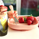 Beaba Silicone Suction Plate - Light Pink