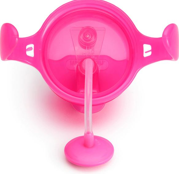 [Bundle Of 2] Munchkin Click Lock™ Weighted Flexi-Straw Cup - 7oz (Pink)