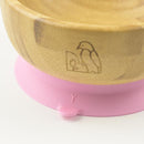 MCK Bamboo Bowl Set with Spoon - Pink