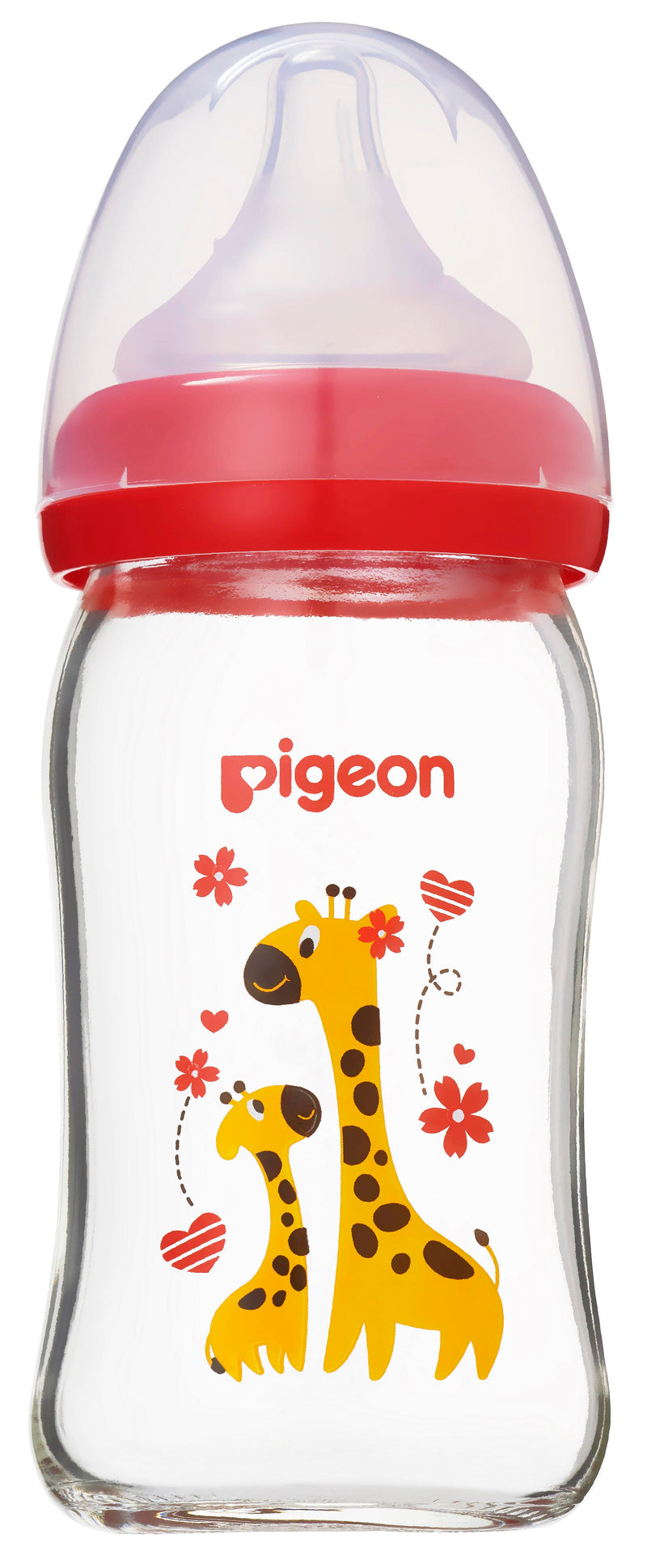 Pigeon Softouch Peristaltic Plus WN Glass 160ml - Giraffe