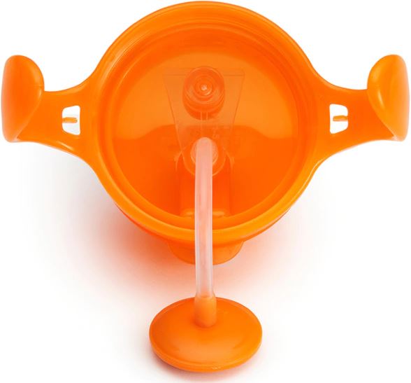 [Bundle Of 2] Munchkin Click Lock™ Weighted Flexi-Straw Cup - 7oz (Orange)