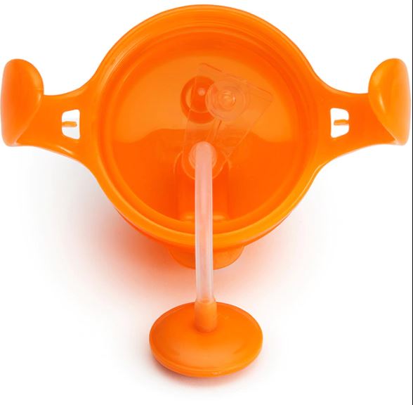 [Bundle Of 2] Munchkin Click Lock™ Weighted Flexi-Straw Cup - 7oz (Orange)