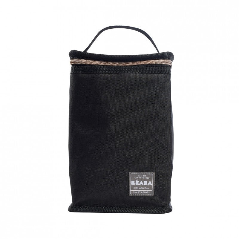 Beaba Isothermal Meal Pouch - Black / Pink Gold