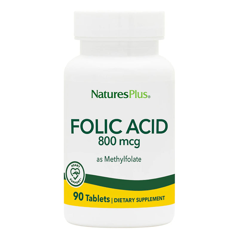 Nature's Plus Folic Acid 800 mcg, 90 tabs.
