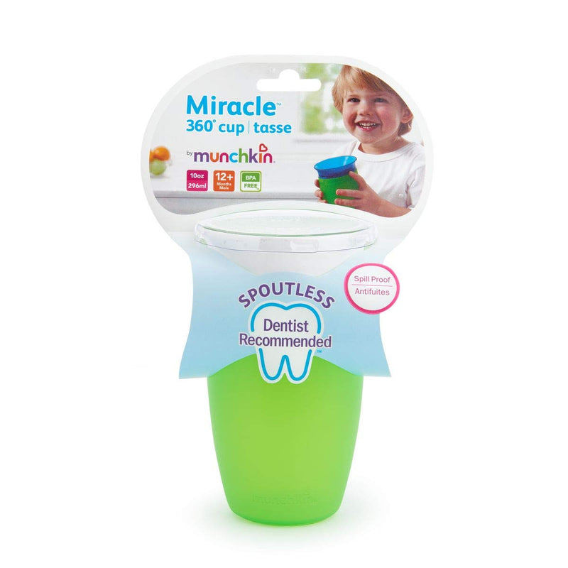 [Bundle Of 2] Munchkin Miracle 360° Sippy Cup - 10oz (Green)