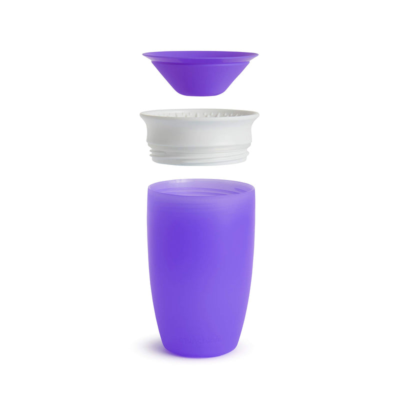 [Bundle Of 2] Munchkin Miracle 360° Sippy Cup - 10oz (Purple)