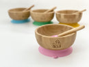 MCK Bamboo Bowl Set with Spoon - Pink