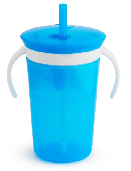 [Bundle Of 2] Munchkin SnackCatch & Sip™ 2-in-1 Snack Catcher and Spill-Proof Cup - Blue