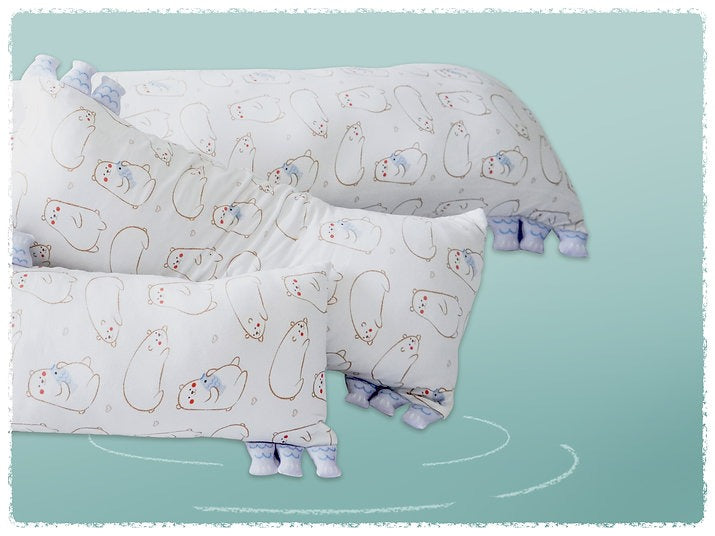 Cho Snuggy Buddy Pillow Cover Maru Bear: 3 Sizes