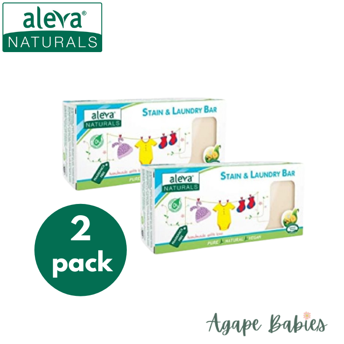 [2-Pack] Aleva Naturals Stain & Laundry Bar (7.76 oz / 220 g)