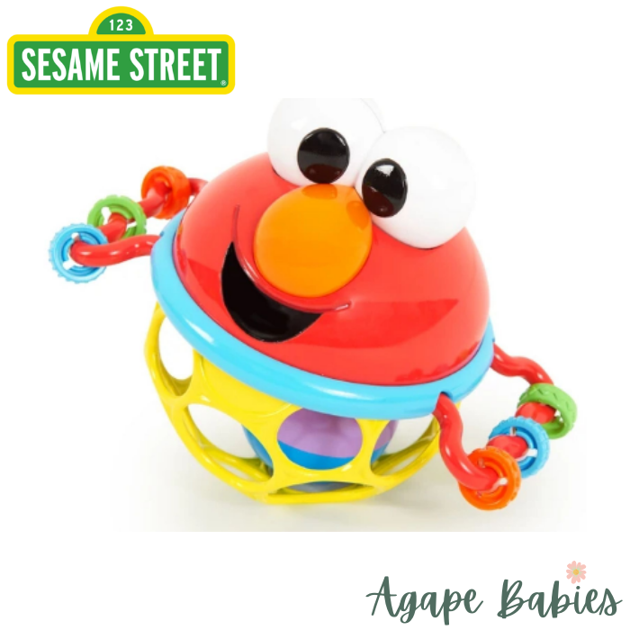 [2-Pack] Sesame Street Jingle & Shake Elmo Easy-Grasp Rattle