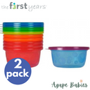 [2-Pack] THE FIRST YEARS Take & Toss Bowls w/Lids (6 x 2 = 12pk)