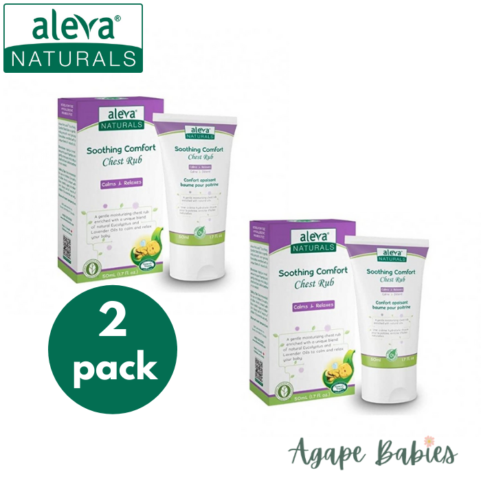 [2-Pack] Aleva Naturals Soothing Comfort Chest Rub (1.7 fl.oz / 50ml)