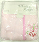 Owen 2pc Bathrobe & Slippers Set 100% cotton - 5 Designs