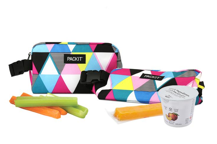 PackIt Freezable Snack Box Bag - Triangle Stripe