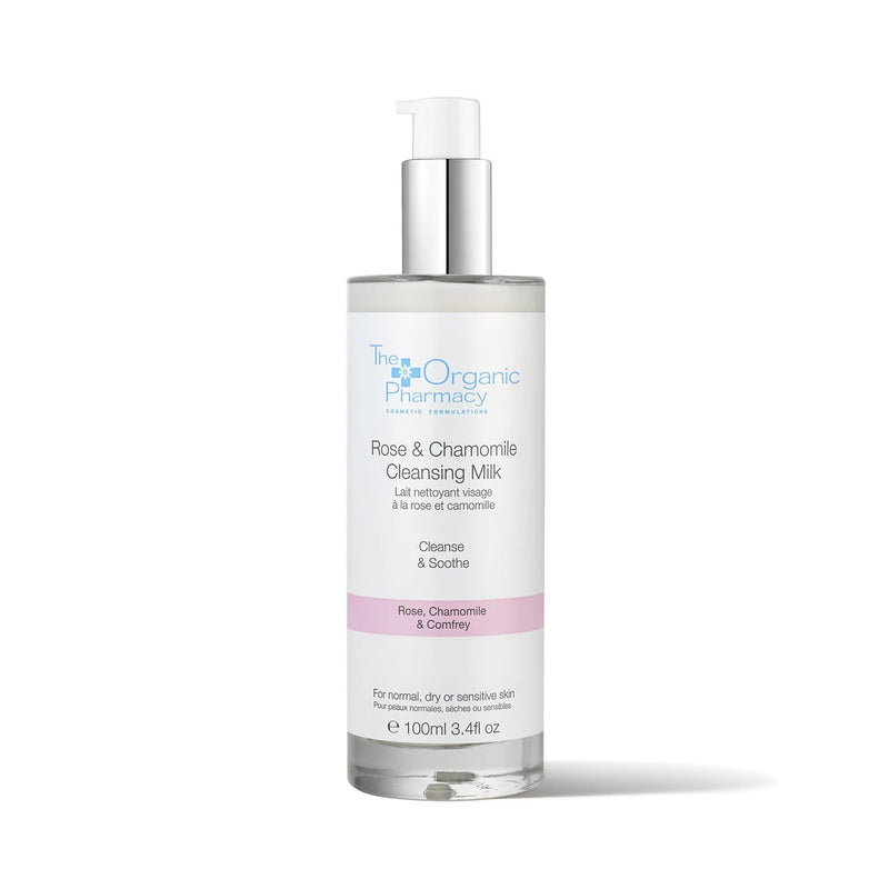 The Organic Pharmacy Rose and Chamomile Cleansing Milk 100ml Exp: 02/27