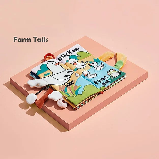 Babycare Animal Tails Cloth Book (Farm Tails)