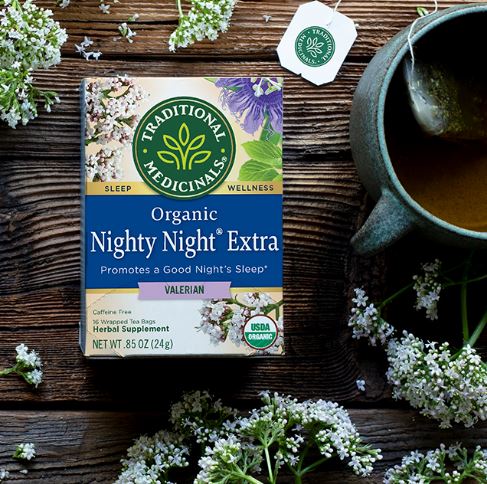 [Bundle Of 4] Traditional Medicinals Organic Nighty Night with Valerian, 16 bags Exp: 06/25
