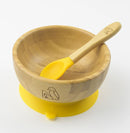 MCK Bamboo Bowl Set with Spoon - Yellow