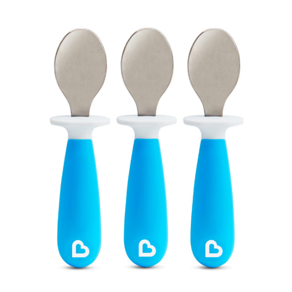 [2 Pack] Munchkin Raise™ Toddler Spoons (Blue)