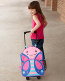 Skip Hop Zoo Kids Rolling Luggage - Butterfly