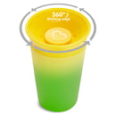 [2 Pack] Munchkin Miracle® 360° Colour Changing Cup - 9oz (Yellow)