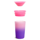 [2 Pack] Munchkin Miracle® 360° Colour Changing Cup - 9oz (Pink)