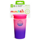 [2 Pack] Munchkin Miracle® 360° Colour Changing Cup - 9oz (Pink)