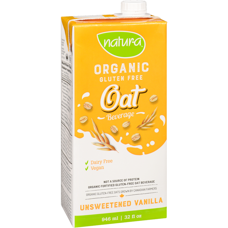 Natur-a Oat Beverage - Vanilla Unsweetened(Organic), 946 ml (Bundle Of 12 Packs) [Exp:08/24]