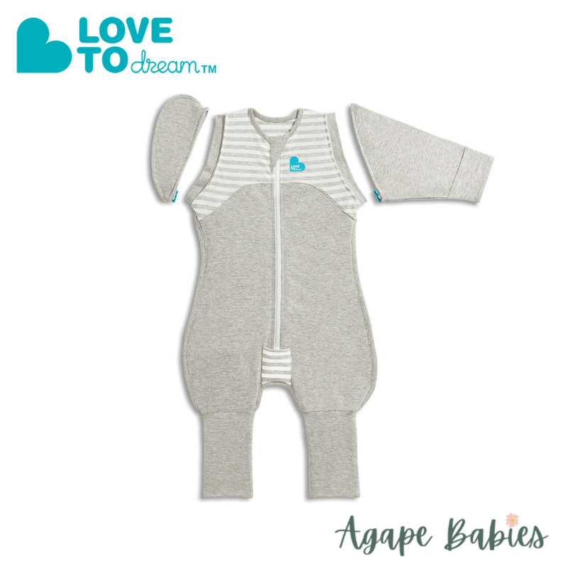 Love To Dream Swaddle UP  1.0 Tog Transition Suit - Grey