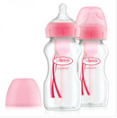 Dr. Brown’s 9oz/270ml PP Wide-Neck "Options+" Bottle - Pink (Twin-Pack)