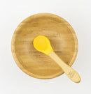 MCK Bamboo Bowl Set with Spoon - Yellow