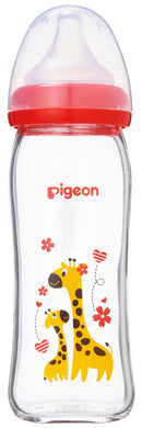 Pigeon Softouch Peristaltic Plus WN Glass 240ml - Giraffe