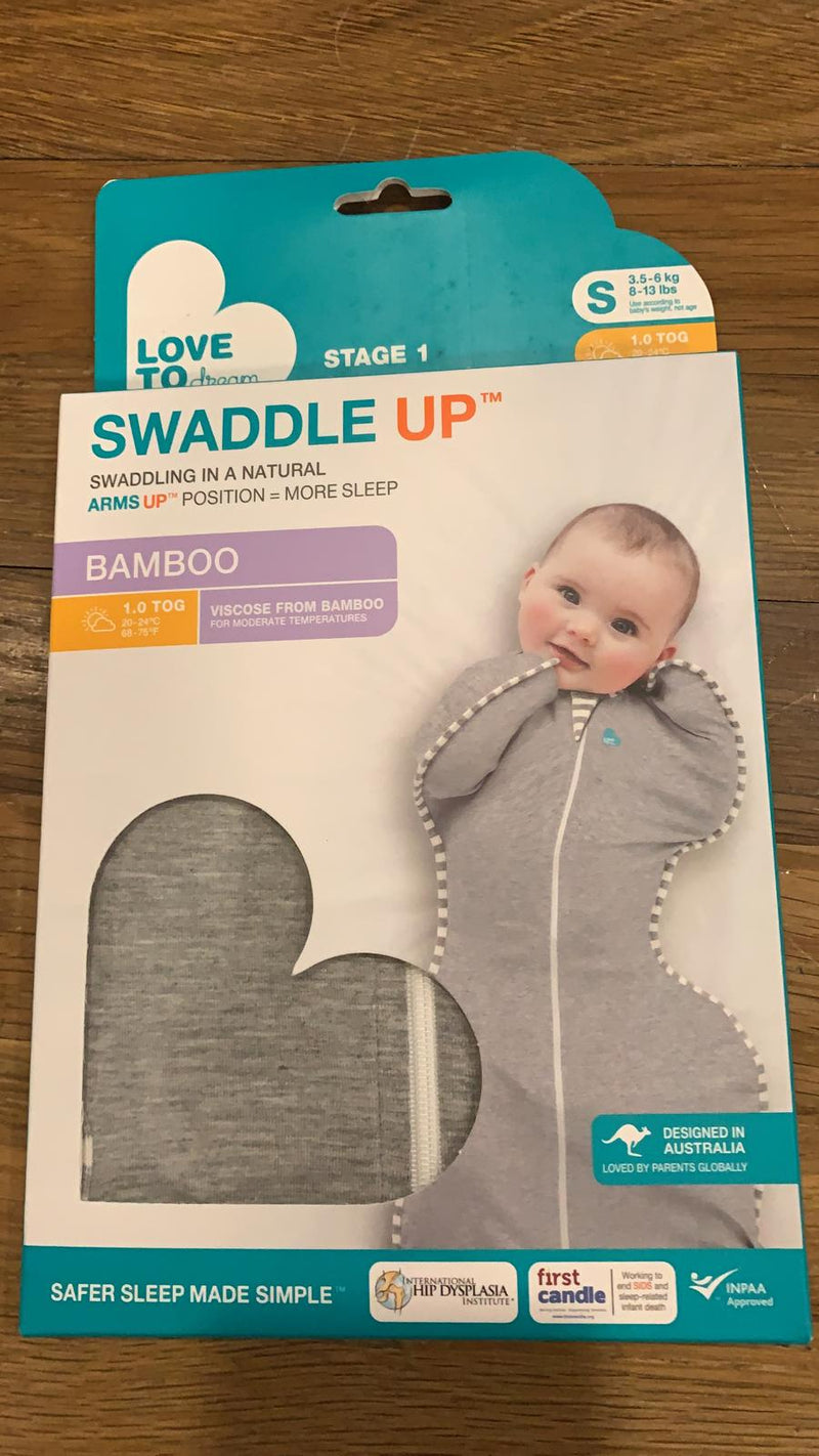 Love To Dream Swaddle UP Original Bamboo Grey 1.0tog